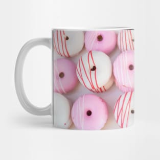 Pink and White Frosted Donut Mug